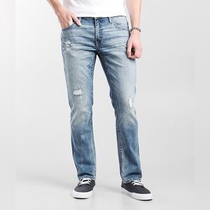 BKE Men’s Mason Tapered Leg Stretch Low-Rise Regular Fit Jeans Size 38x32 NWT